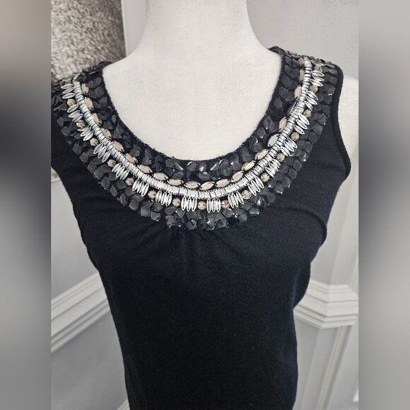 Tory Burch 100% Merino Wool Embellished Dress - small - Picture 2 of 10